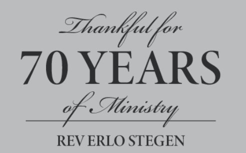 Rev Erlo Stegen